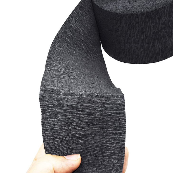 2 Rolls Barber Neck Strips Disposable Strentchy Paper Neck Bands Hairdressing Stretchy Wrap Barber Accessories for Salon Haircutting Styling (Black)