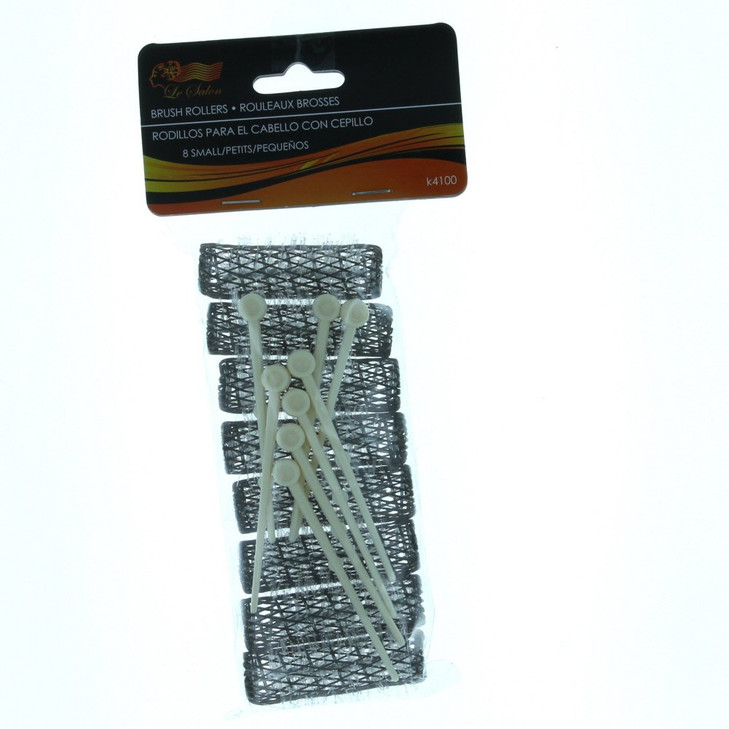 16 BRUSH ROLLERS PINS Small Mini Hair Curlers Bristles 2 x 12 Kids Pageants 2 packs