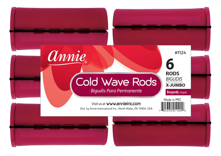 3 Packs of Annie Cold Wave Rods Xtra Jumbo 1124 6PcsPack