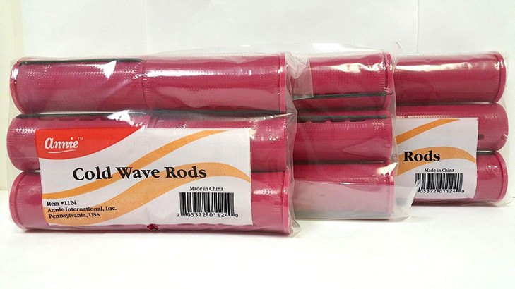3 Packs of Annie Cold Wave Rods Xtra Jumbo 1124 6PcsPack