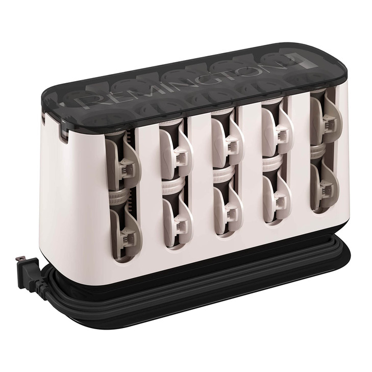 Remington Shine Therapy Argan Oil Keratin Treated Hot Rollers Set Professional Hair Curlers for Setting All Hair Lengths