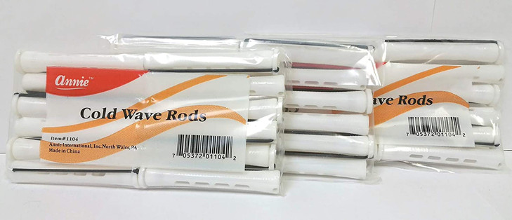 3 Packs of Annie Cold Wave Rods Long 1104 12PcsPack