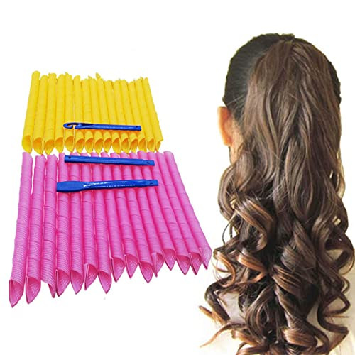 Orgrimmar 30PCS Magic Hair Curlers Curls Styling Kit DIY No Heat for Extra Long 55 cm 2165 inch