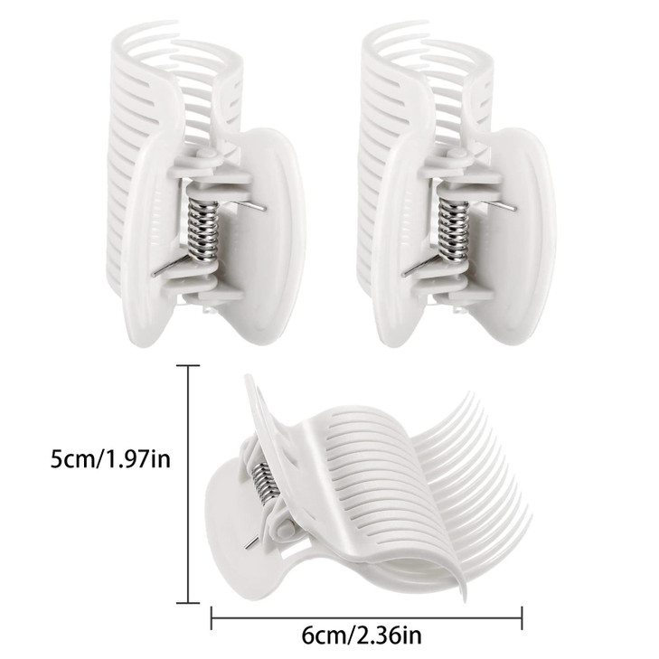12 Pieces Hot Roller Hair Curler Claw Clips Replacement for Small Medium Large and Jumbo Rollers holding Women Girls Hai