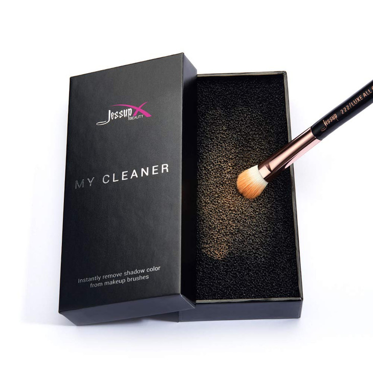Jessup Makeup Brush Cleaner Dry Makeup Brush Cleaner Sponge Quick Removal Color A001