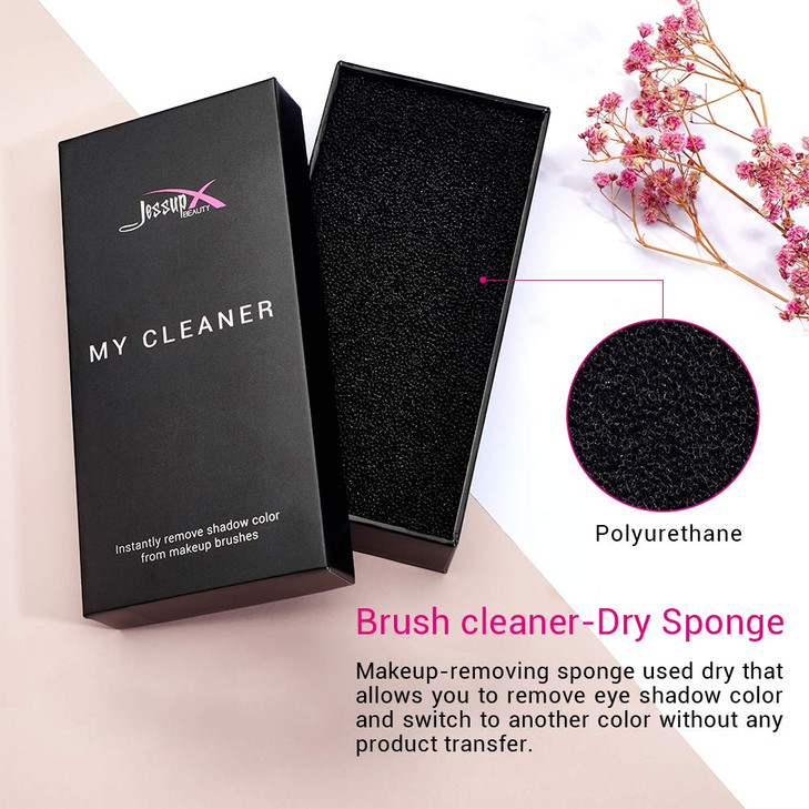 Jessup Makeup Brush Cleaner Dry Makeup Brush Cleaner Sponge Quick Removal Color A001