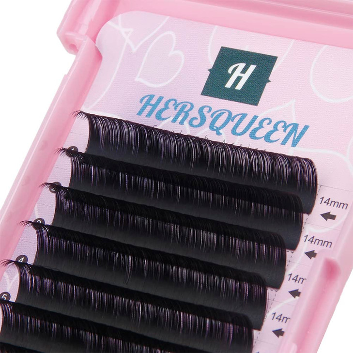 Individual Eyelash 15 C Curl D Curl Professional Salon Tray Silk Lash Russian Volume Lash Extensions Faux Mink False Las
