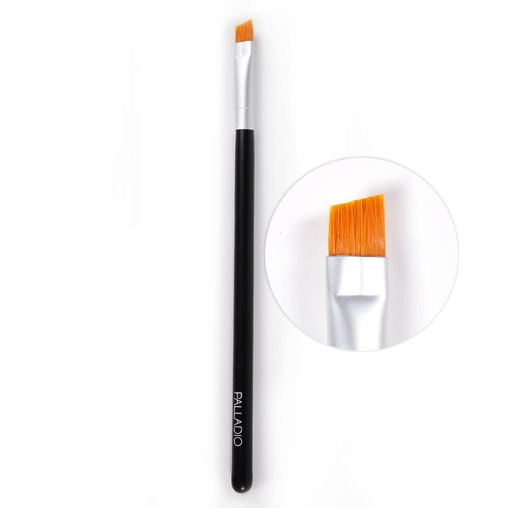 Palladio Angle Liner Brush Tapered Makeup Brush Precise Definition Short Stiff Brush Perfect Detail Flawless Straight Li