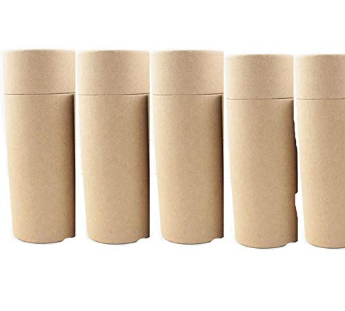 Empty Kraft Paper Jar Tube Cardboard BoxesEssential Oil Bottle Packaging Box Gift Paper Tube Packing Box With Lid Round