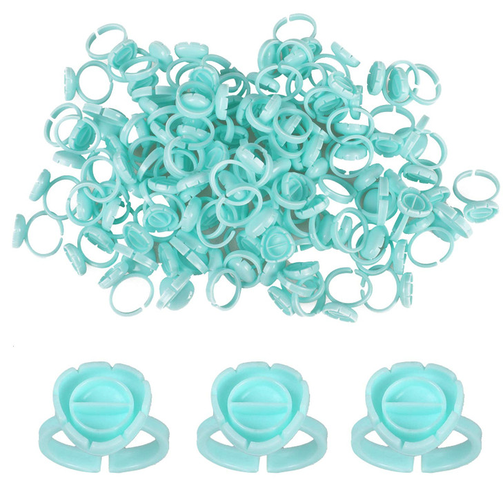 Fenshine 200 PCS Smart Glue Cups Lash Glue Holder Volume Lashes Quick Blossom for Eyelash Extension Supply 2 Methods of