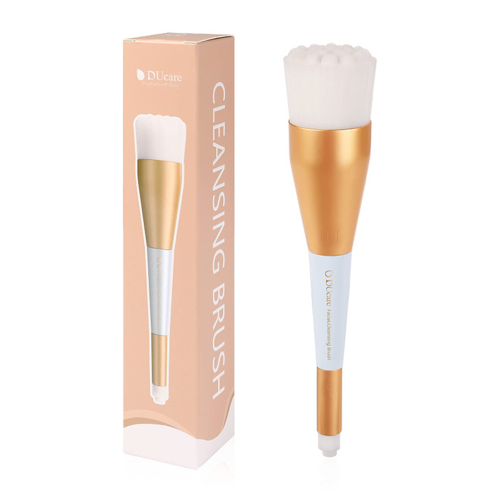 DUcare Manual Facial Cleansing Brush 2in1 Skin Care face Brush Dual End Facial Manual Dual Face Wash Brush for Deep Pore