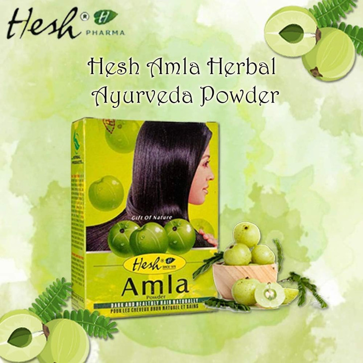 Hesh Pharma Amla Hair Powder 35oz 100g Pack of 2
