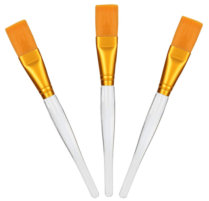 Facial Mask Brush Premium Soft Face Brushes Mask Applicator for Applying Clay Mask Eye Peel Serum or DIY Needs 3Pack