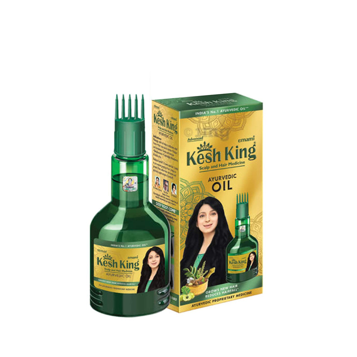 Kesh King Ayurvedic Hair Oil Herbal Oil with Bhringraj Amla Enhance Hair Growth Reduce Hairfall Nourishes Scalp Provides
