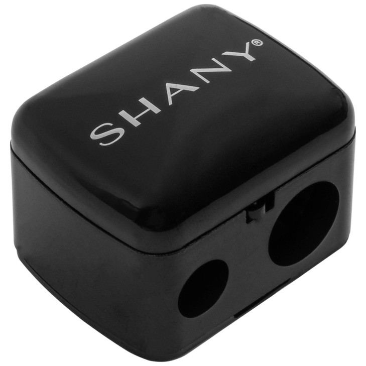 SHANY Cosmetic Pencil Sharpener Eyeliner and Lip Pencil Dual Sharpener with Removable Lid for Traditional and Jumbo Penc