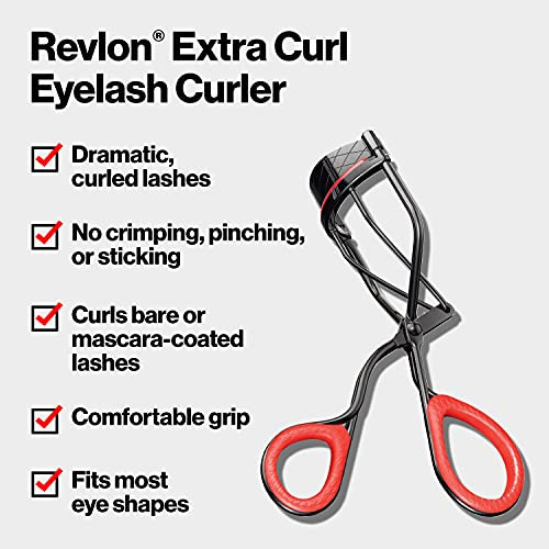 Revlon Eyelash Curler Precision Curl Control for All Eye Shapes Lifts Defines Easy to Use Pack of 1