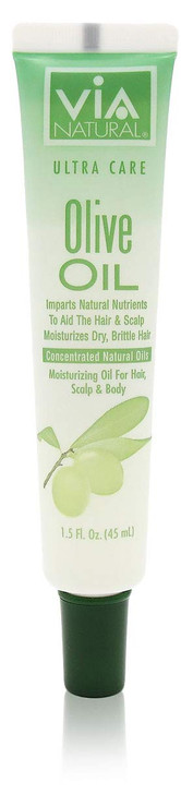 VIA Natural Ultra Care Olive Oil Concentrated Natural Oil 15oz Imparts Natural Nutrients To Aid The Hair Scalp Moisturiz