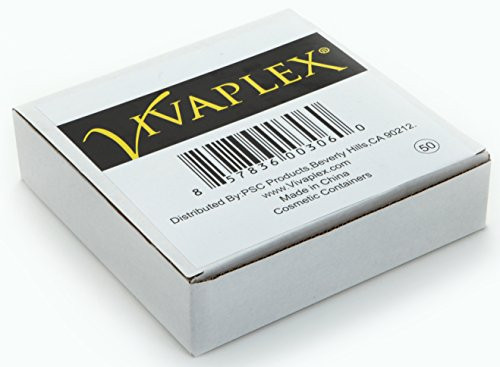 Vivaplex 50 Clear Empty 5 Gram Plastic Pot Jars Cosmetic Containers
