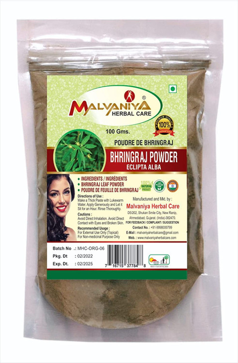 100 Natural Bhringraj Leaves ECLIPTA ALBA Powder 100 Grams