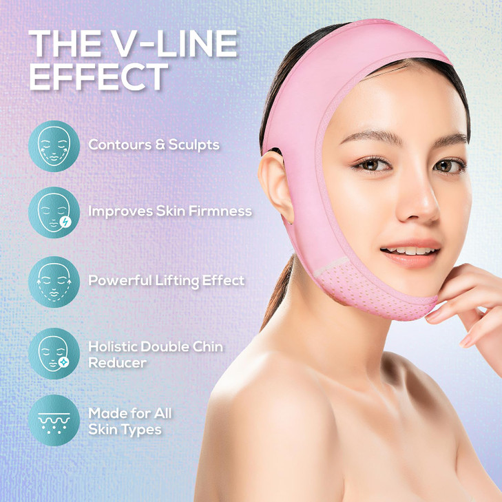 Venus Visage Face Lifting Strap for Jaw Line Definition Reusable Lifting Chin Strap for Sleeping Visually Sculpts Double
