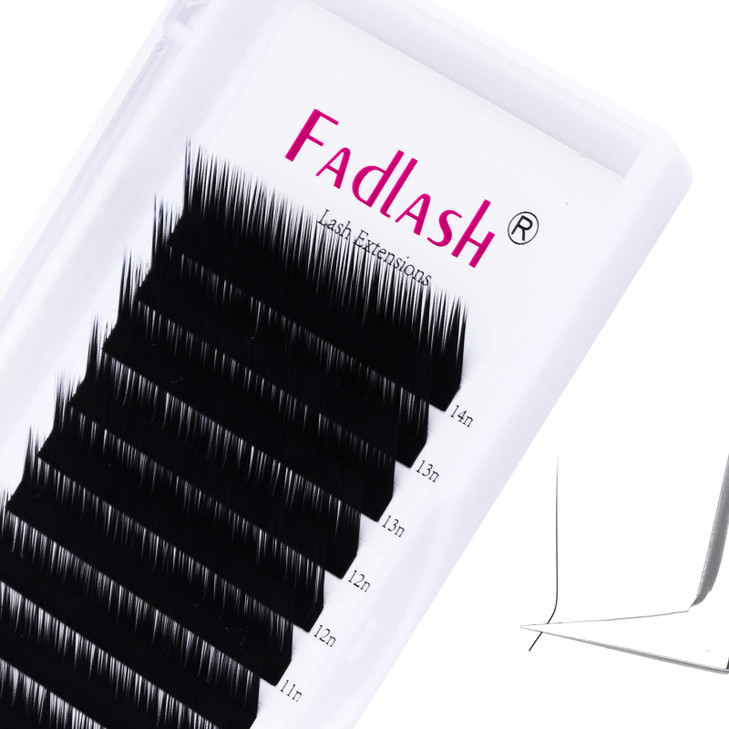 Eyelash Extensions L Curl 010 Mix Tray 814mm Classic Lash Extensions Individual Lashes Silk Eyelash Extension Supplies 0
