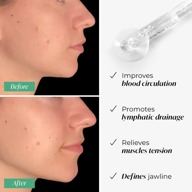 PLANTIFIQUE Gua Sha Facial Tools Gifts Massage Tool Jawline Sculptor Face Sculpting Tool for Your Skin Care Routine Jade