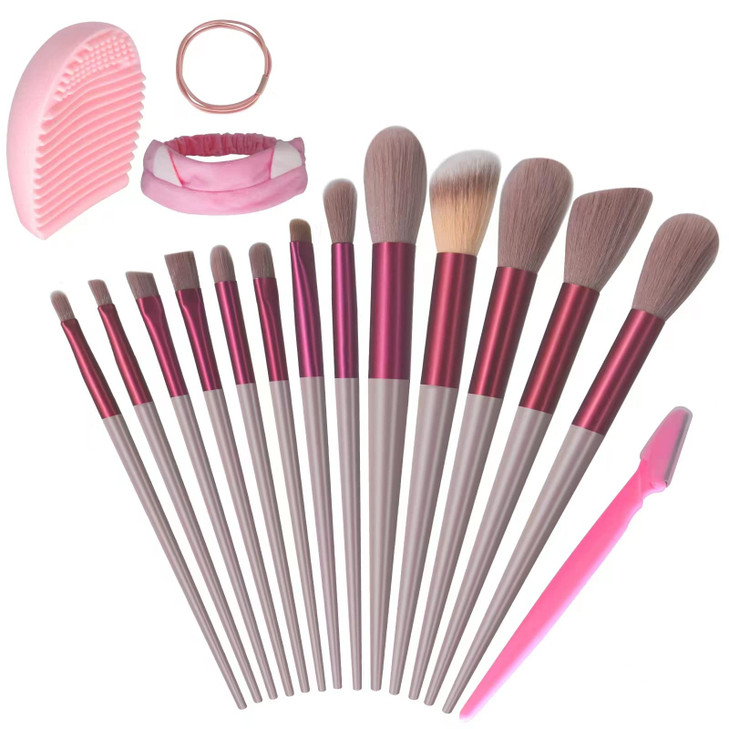 Makeup Brush Set 18 Pcs Premium Synthetic Foundation Powder Concealers Eye Shadows Blush Makeup Brushes Makeup Brushes T