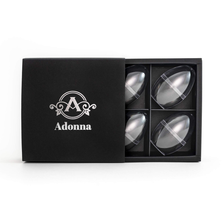 ADONNA 4 Pcs Makeup Sponge Set Blender Beauty Flawless for Liquid Cream and Powder with 4 Travel Cases