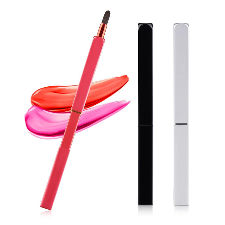 Lip Applicator Brush 3 Pack Exquisite Professional Dustproof Retractable Lip Brush Makeup Lipstick Lip Gloss Applicators