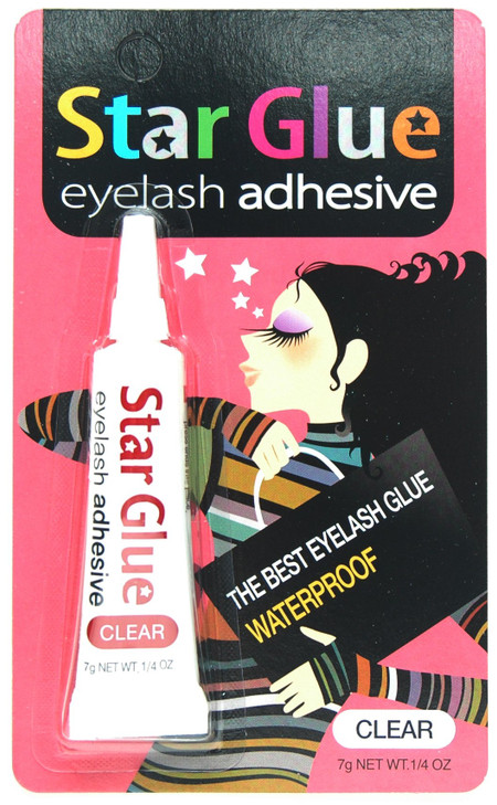 6packs of Star Eyelash Glue for Strip Lashes Clear 7g 14oz