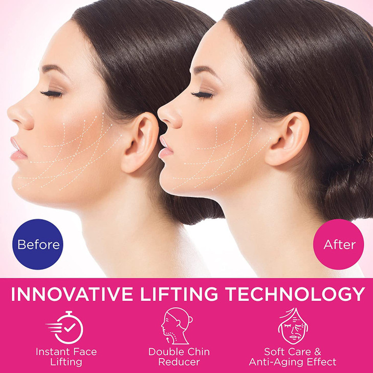 Galeboy Reusable Double Chin Reducer V Line Mask Double Chin RemoverFacial Slimming Chin StrapChin Up Mask Face Lifting