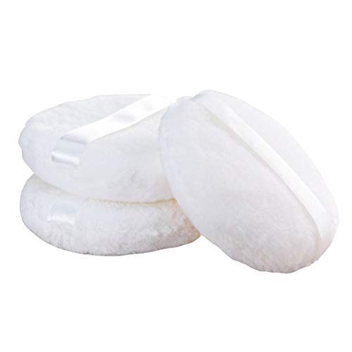 Joly Large Loose powder Puff 43 XXL Body Puff with Ribbon 10PCS White