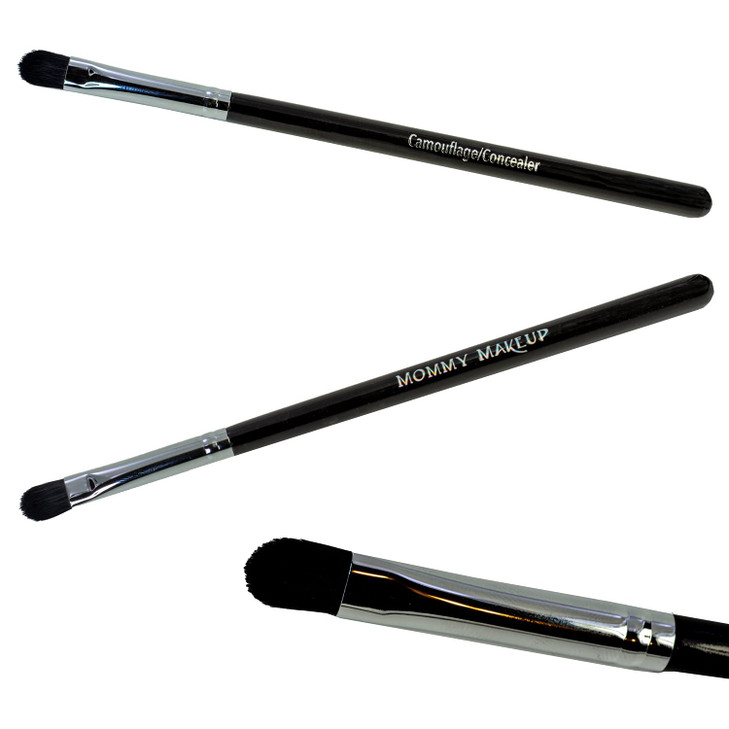 Camouflage Flat Concealer Brush 1 Pc Premium Synthetic Vegan Bristles Round Soft for Concealing Under Eye Eyelid Face Im