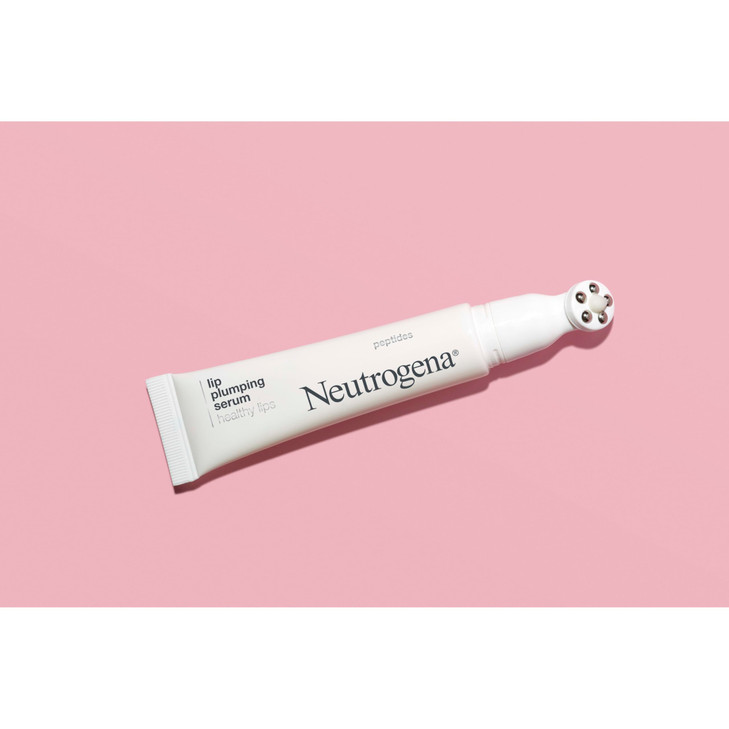 Neutrogena Healthy Lips Plumping Serum Lip Enhancer with Peptides Nourishes and Promotes the Appearance of Naturally Ful