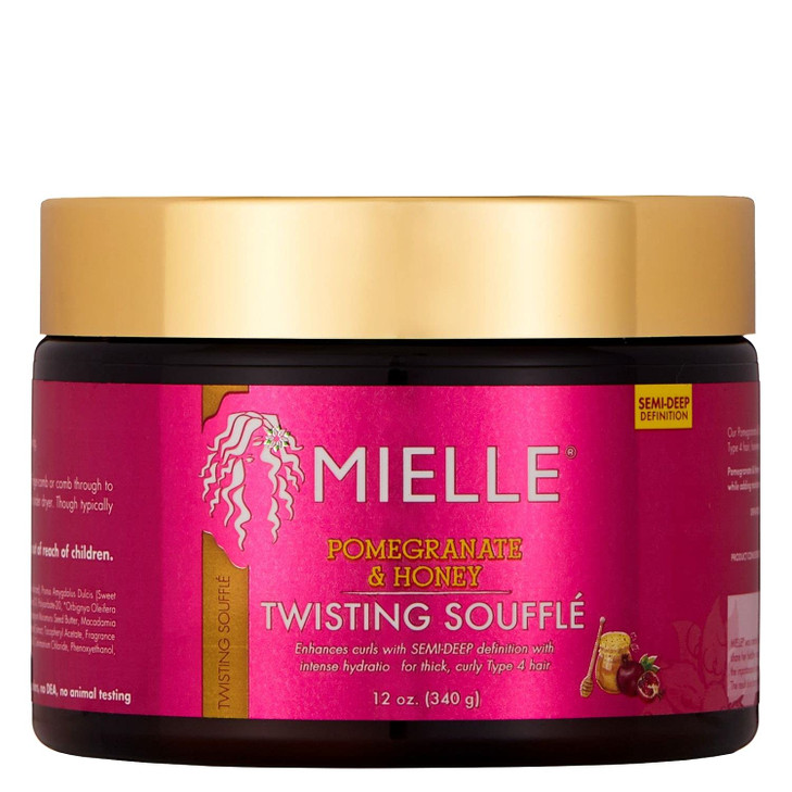 Mielle Organics Pomegranate Honey Twisting Souffl Sulfate and Paraben Free 12 Ounces