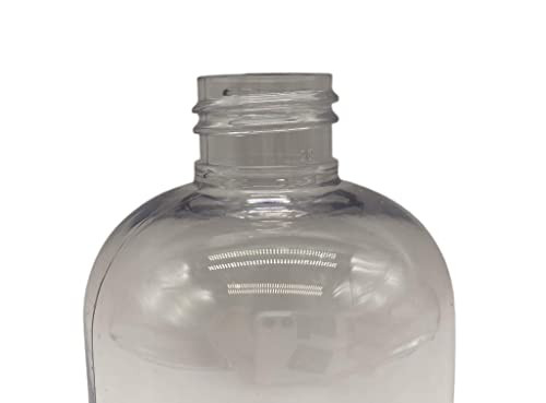 Natural Farms 10 pack 8 oz Clear PET Boston Round Plastic Bottle with White Fliptop Made in the USA