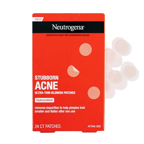 Neutrogena Stubborn Acne Ultra-Thin Patches for Acne-Prone Skin - Hydrocolloid Overnight Blemish Patch for Clear Skin, 24 Patches online at globaldelivered