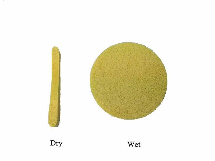 Huini Compressed Salon Spa Facial Cleansing Sponge Sticks Natural 240 Count