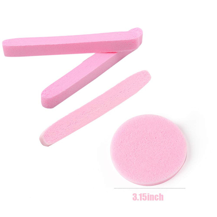 Facial Sponge Compressed240 Count PVA Professional Makeup Removal Wash Round Face Sponge Spa Pads Exfoliating Cleansing