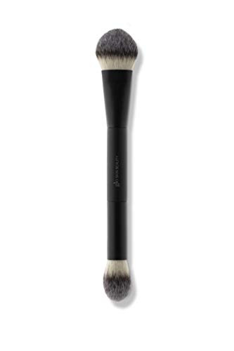Glo Skin Beauty 107 Contour Highlighter Brush Dual Ended Brush Used to Pick Up Product and Sweep Over the Skin for A Nat