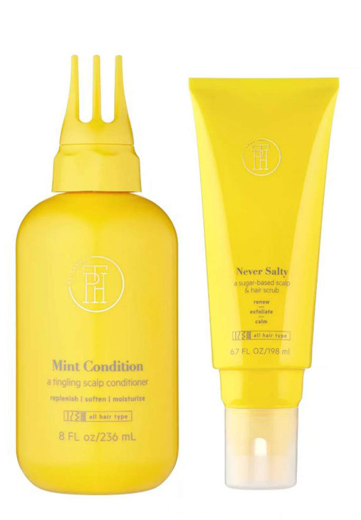 TPH By Taraji Hair And Scalp Treatment Set Mint Scalp Conditioner Helps Scalp And Hair Replenish Moisturize and Soften S
