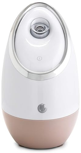 Facial Steamer SPA by Microderm GLO Best Professional Nano Ionic Warm Mist Home Face Sauna Portable Humidifier Machine D