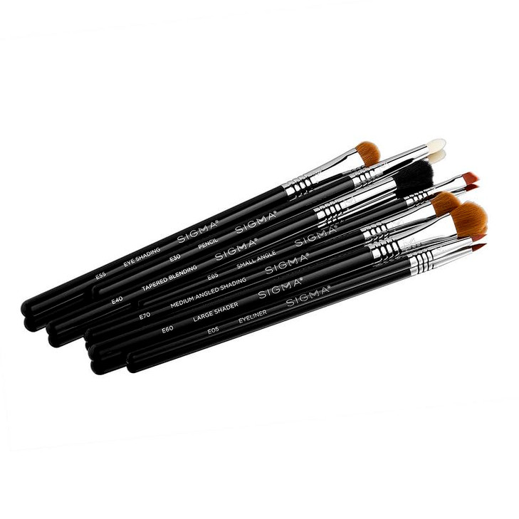 Sigma Beauty Basic Eye Makeup Brush Set Classic Eye Makeup Brushes with Premium Fibers and Sleek Durable Handles for Eye
