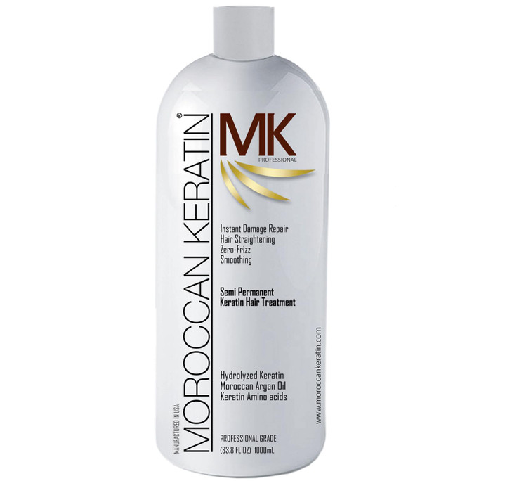 MOROCCAN KERATIN 1000ml Brazilian Keratin Blowout Hair Treatment Complex GOLD SERIES With Argan Oil Proven and fast Form