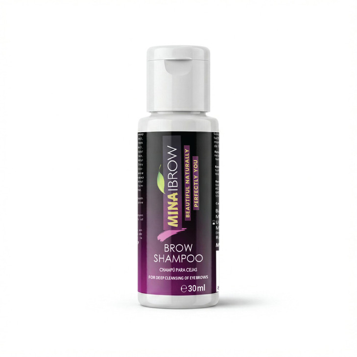 MinaiBrow Mina Brow Shampoo Deep Cleansing Pretinting And Safe Cleaning Of Eyebrows Paraben Sulfate Free NonIrritating V