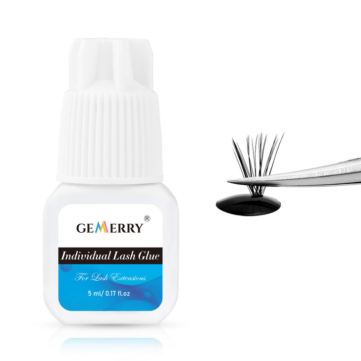 Lash Clusters Glue Individual Lash Glue Long Lasting Eyelash Adhesive for Self Application and Cluster Extensions 5mlBla