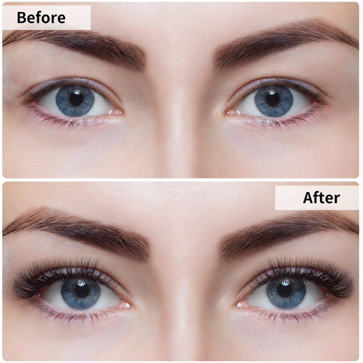 3D Natural Magnetic Eyelashes with Eyeliner Kit Lightweight Lashes Natural Look 12 Pairs False Lashes Kit No Glue Needed