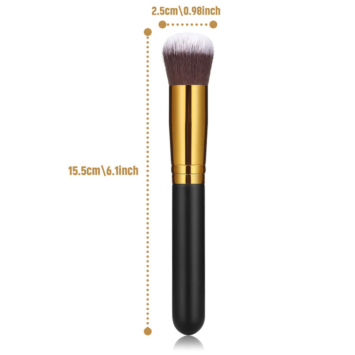 Blulu 2 Pack Self Tanning Brush for Face and Kabuki Self Tanner Brush Applicator for Makeup Powder Foundation Bronzing L