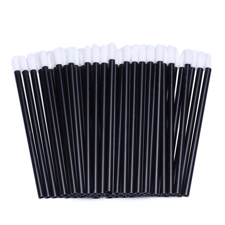 200 Pieces Disposable Lip Wands Lip Brushes Lipstick Gloss Applicators Lint Free Makeup Applicator Brush Beauty Tool