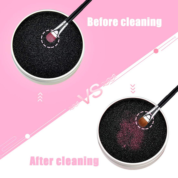 TailaiMei 4 Pack Color Removal Cleaner Sponge Quickly Easily Clean Makeup Brushes Without Water or Chemical Solutions El